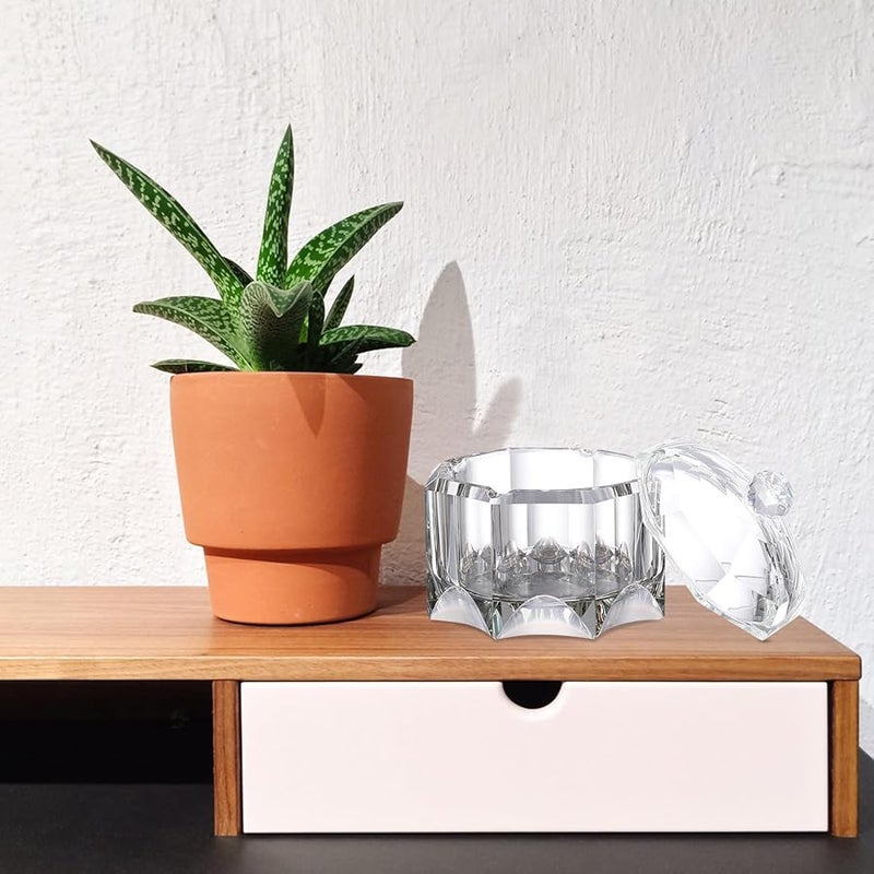 منفضة سجائر كريستالية مربعة مع غطاء لديكور سطح المكتب للمنزل والمكتب، إكسسوار تدخين زخرفي - Image 5